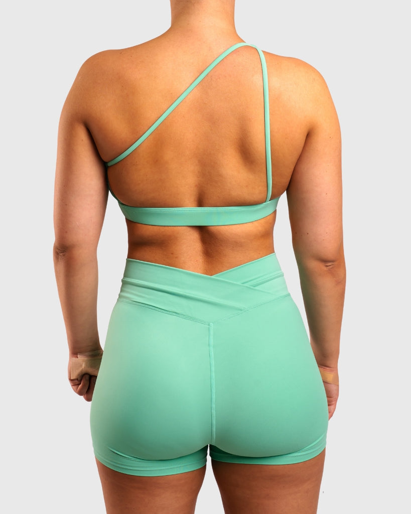 Green Prism Sports-bra - Peach Tights - Topp