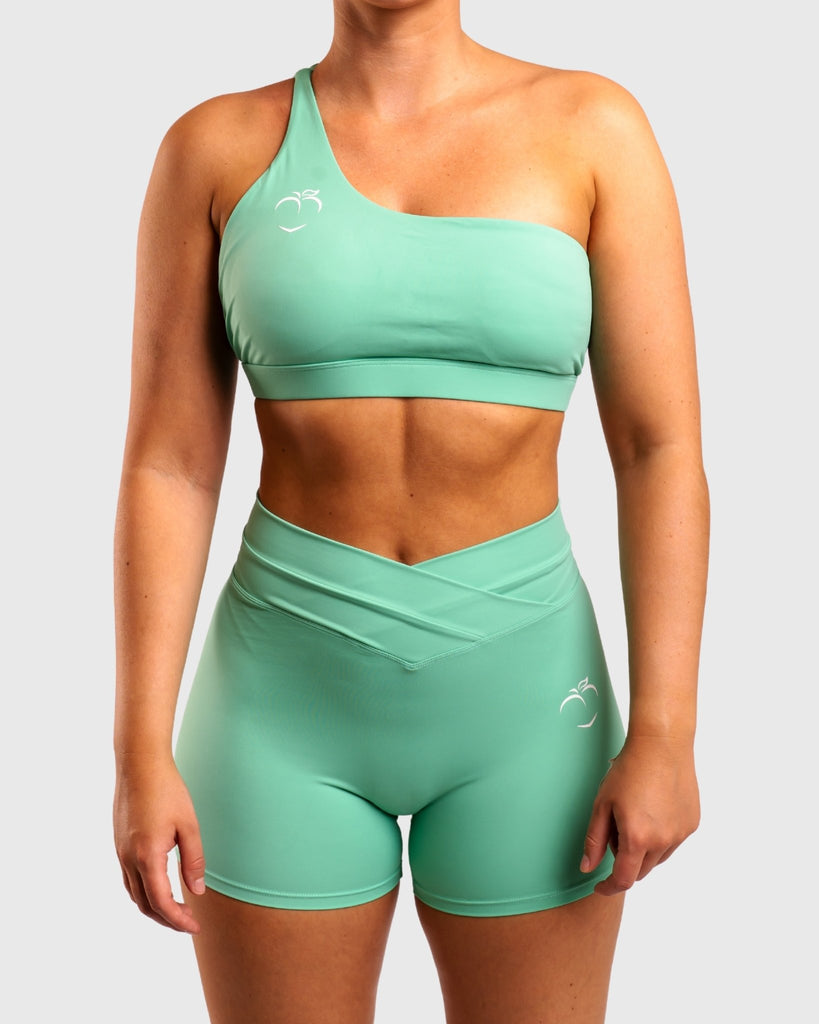 Green Prism Sports-bra - Peach Tights - Topp