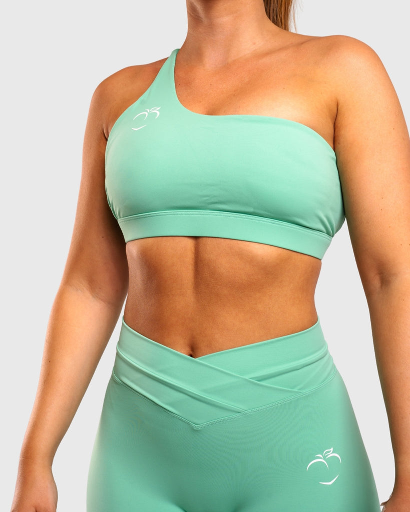 Green Prism Sports-bra - Peach Tights - Topp