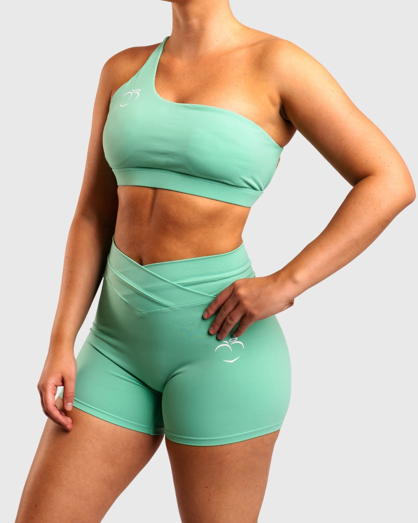 Green Prism Sports-bra - Peach Tights - Topp