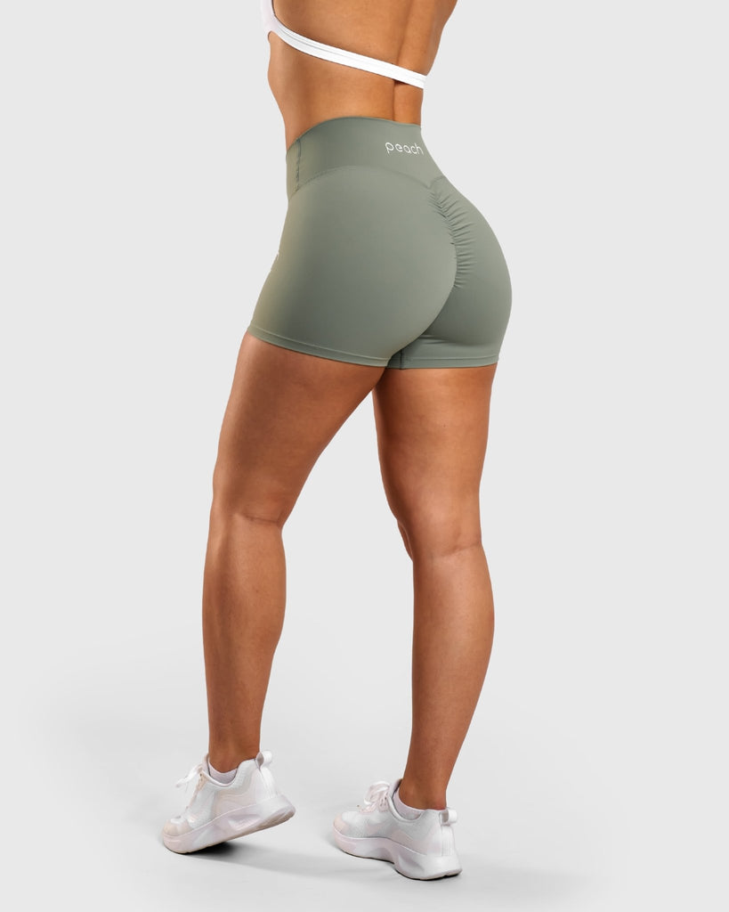 Green Spire Shorts - Peach Tights - Shorts