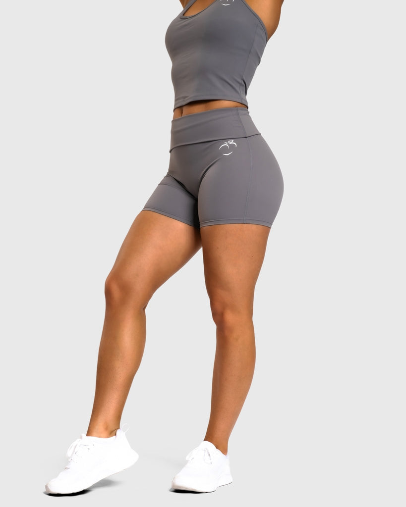 Grey Allure Shorts - Peach Tights - Shorts