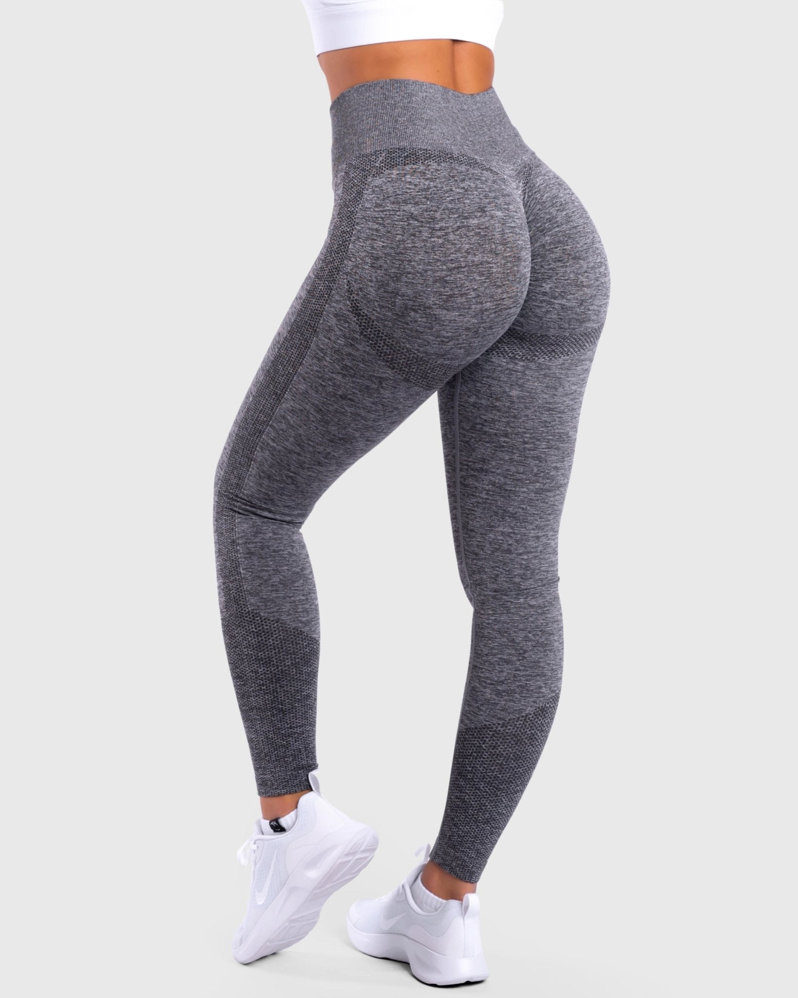 Grey Dusty Lux Seamless Tights - Peach Tights - Tights