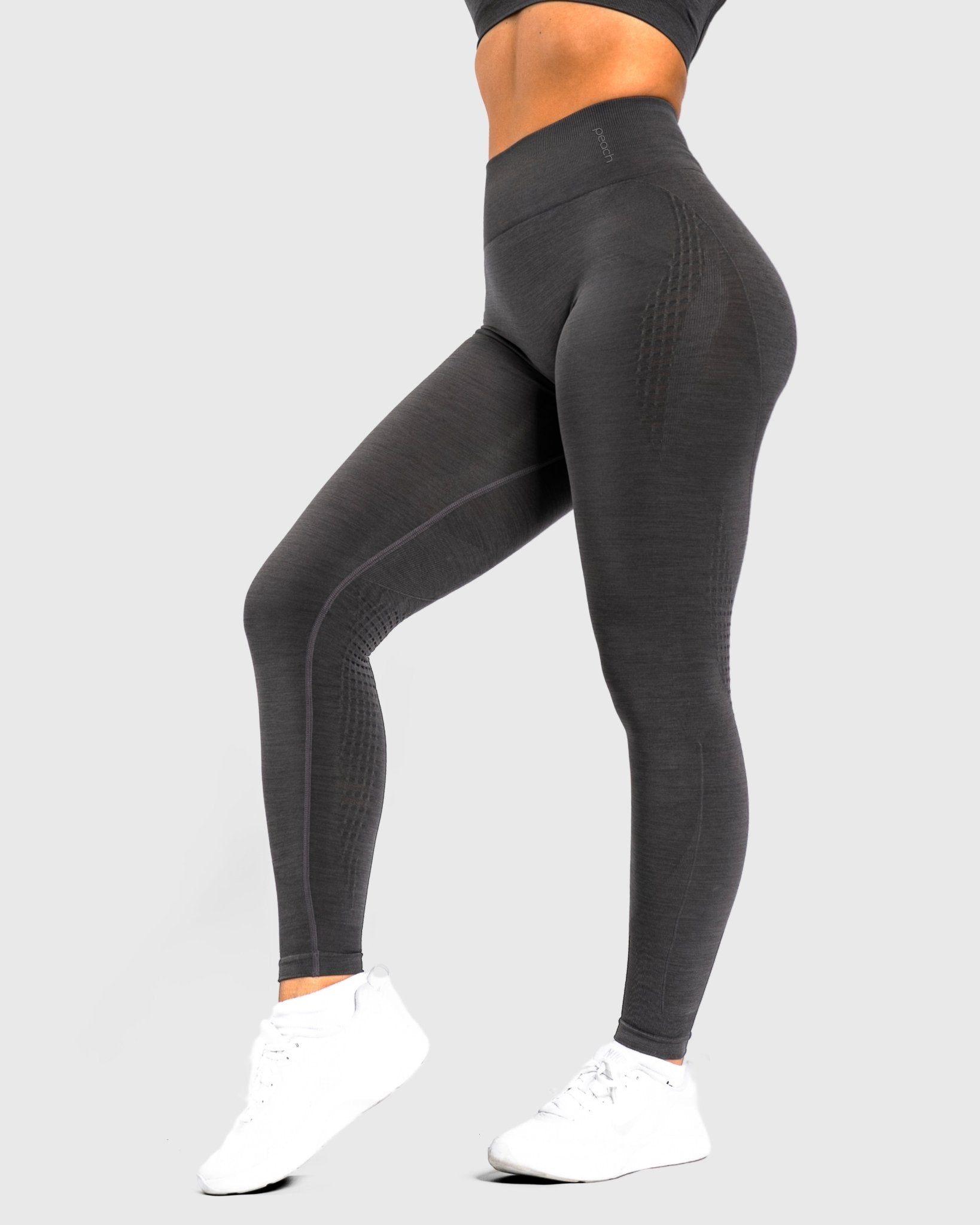 Grey Edge Tights - Peach Tights - Tights