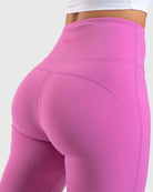 Hot Pink Flared Yoga - Peach Tights - Tights