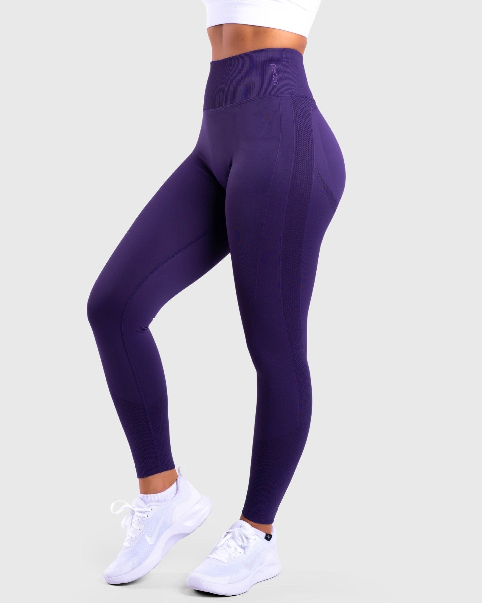 Indigo Purple Lux Seamless Tights - Peach Tights - Tights