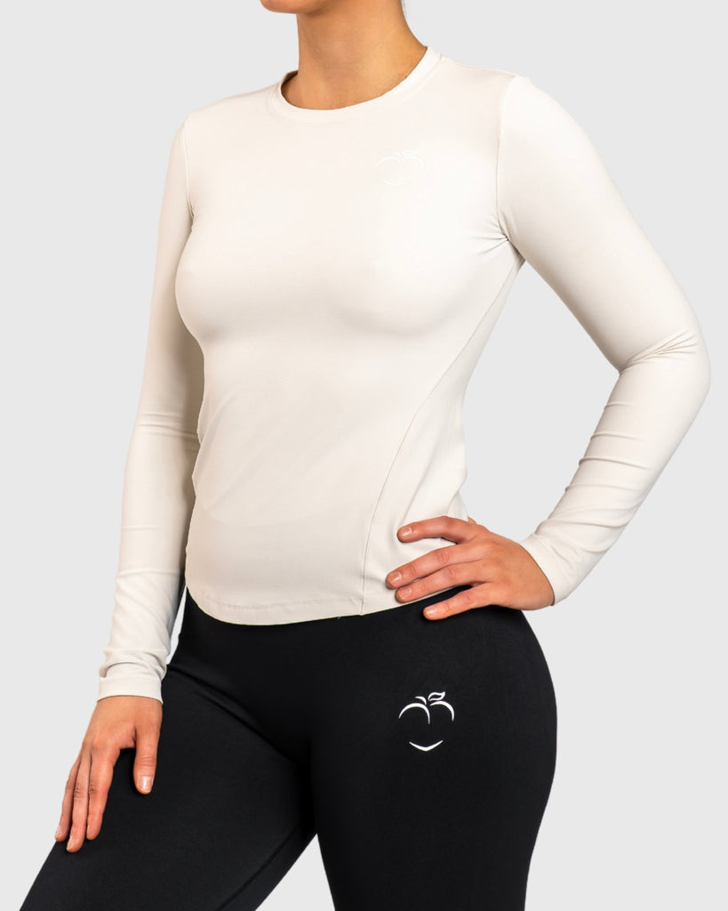 Ivory Base Long Sleeve - Peach Tights - Long sleeve