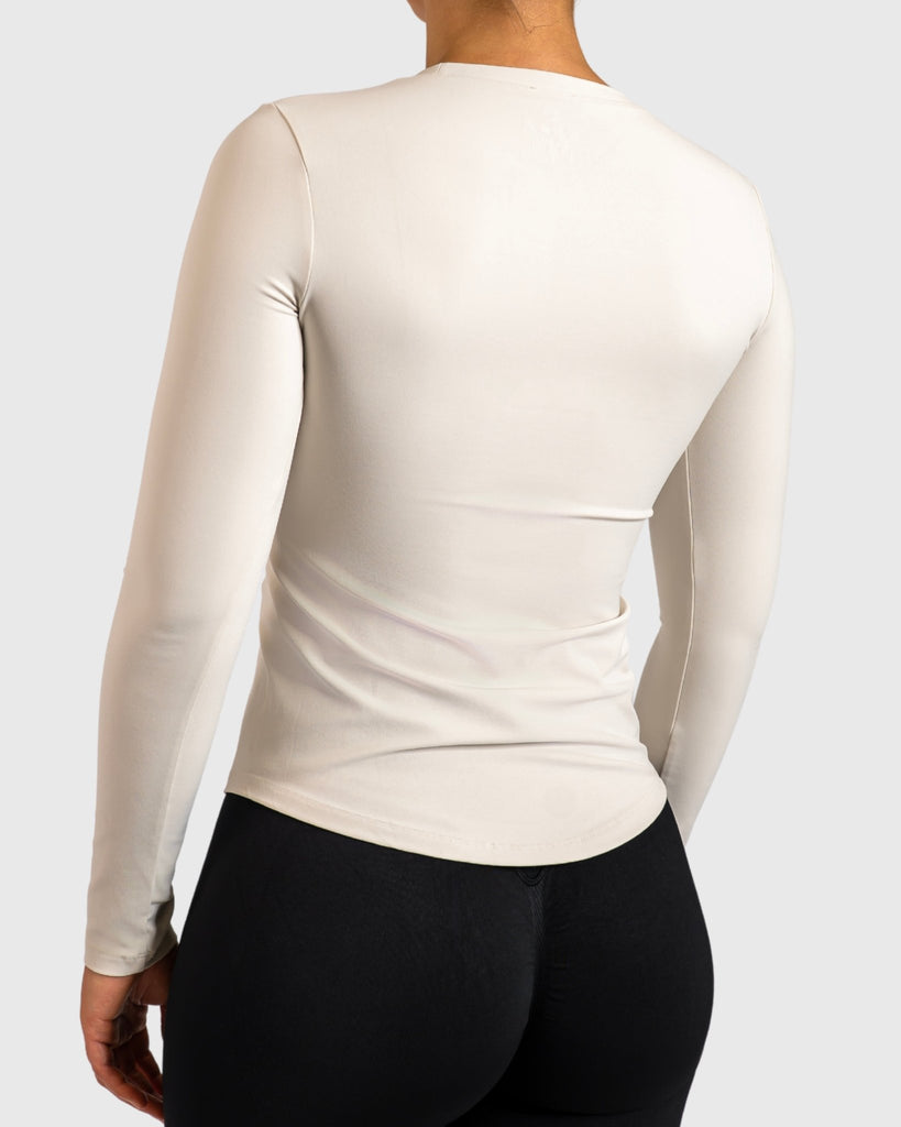 Ivory Base Long Sleeve - Peach Tights - Long sleeve