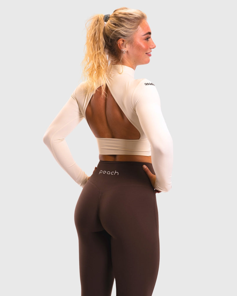 Ivory Reveal Long Sleeve - Peach Tights - Long sleeve