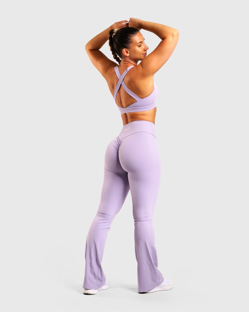 Lavender Sculpt Yoga - Peach Tights - Tights