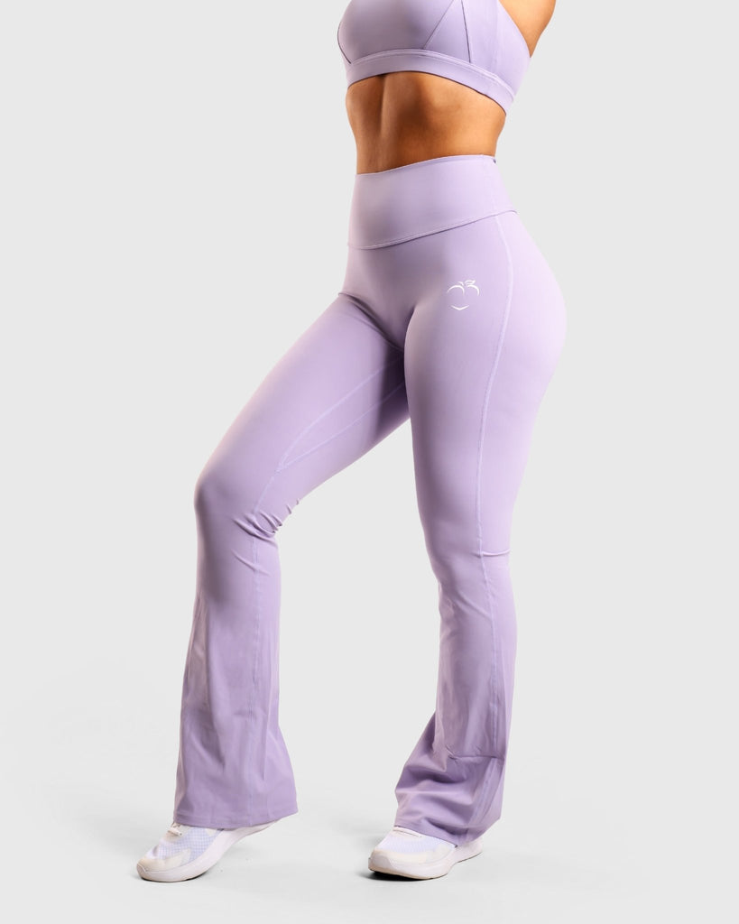 Lavender Sculpt Yoga - Peach Tights - Tights