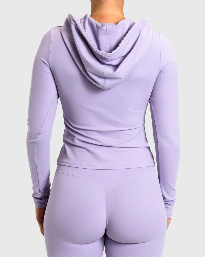 Lavender Serenity Sweatshirt - Peach Tights - Long sleeve