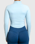 Light Blue Define Jacket - Peach Tights - Jacket