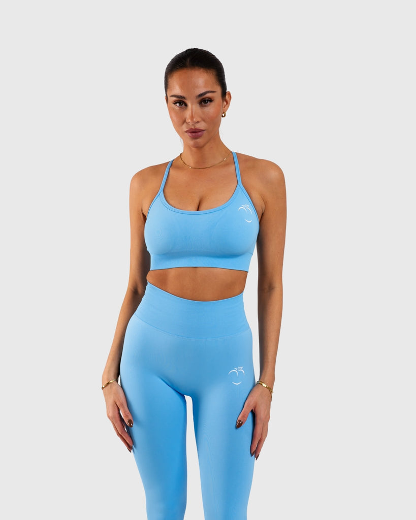 Light Blue Performa Sports - bra - Peach Tights - Sports - Bra