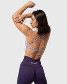 Light Purple Twist Sports - bra - Peach Tights - Sports - Bra