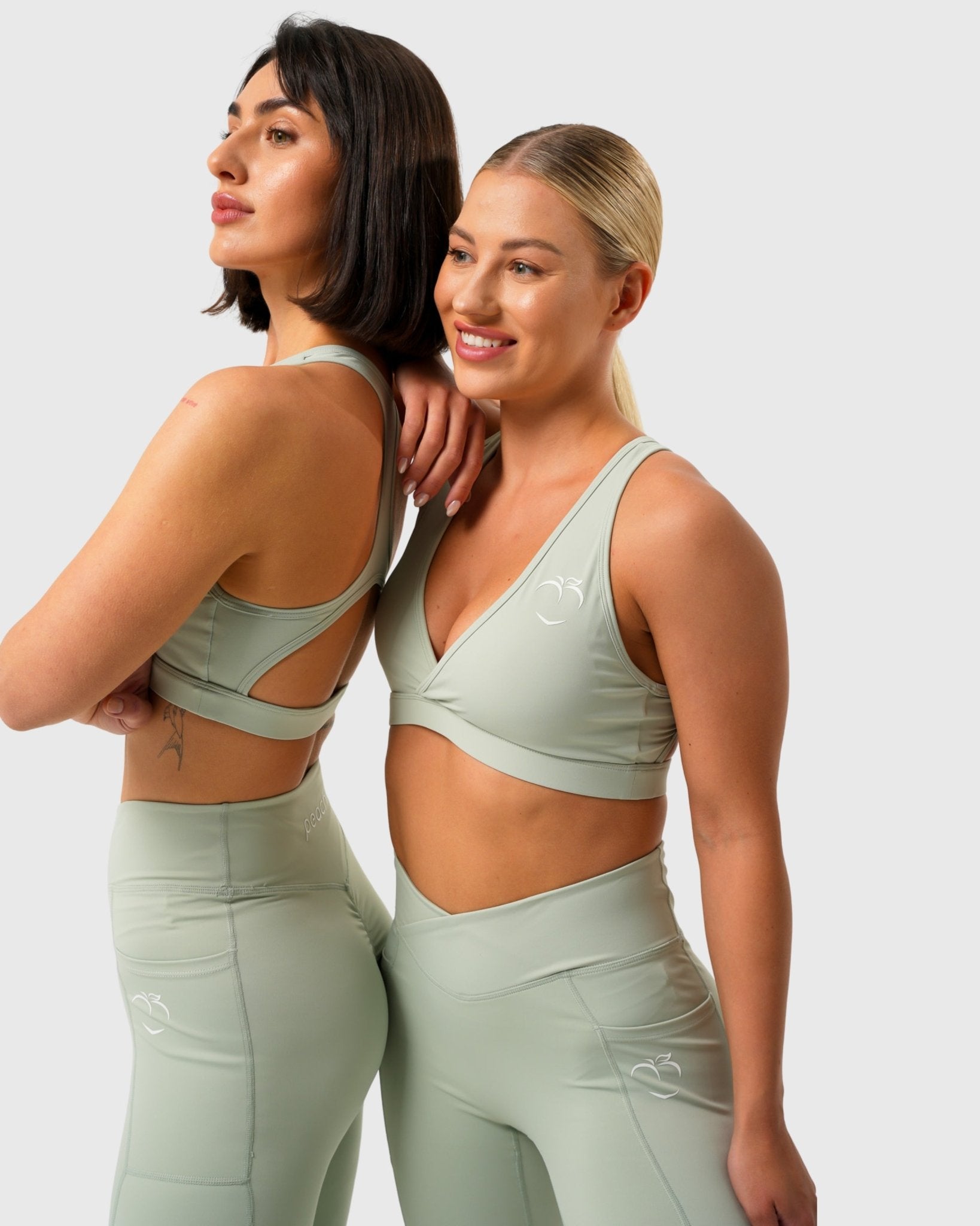 Mint green Fusion Sports - bra - Peach Tights - Sports - Bra