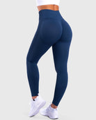 Navy Blue Lux Seamless Tights - Peach Tights - Tights