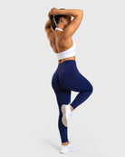 Navy Blue Noxis Tights - Peach Tights - Tights