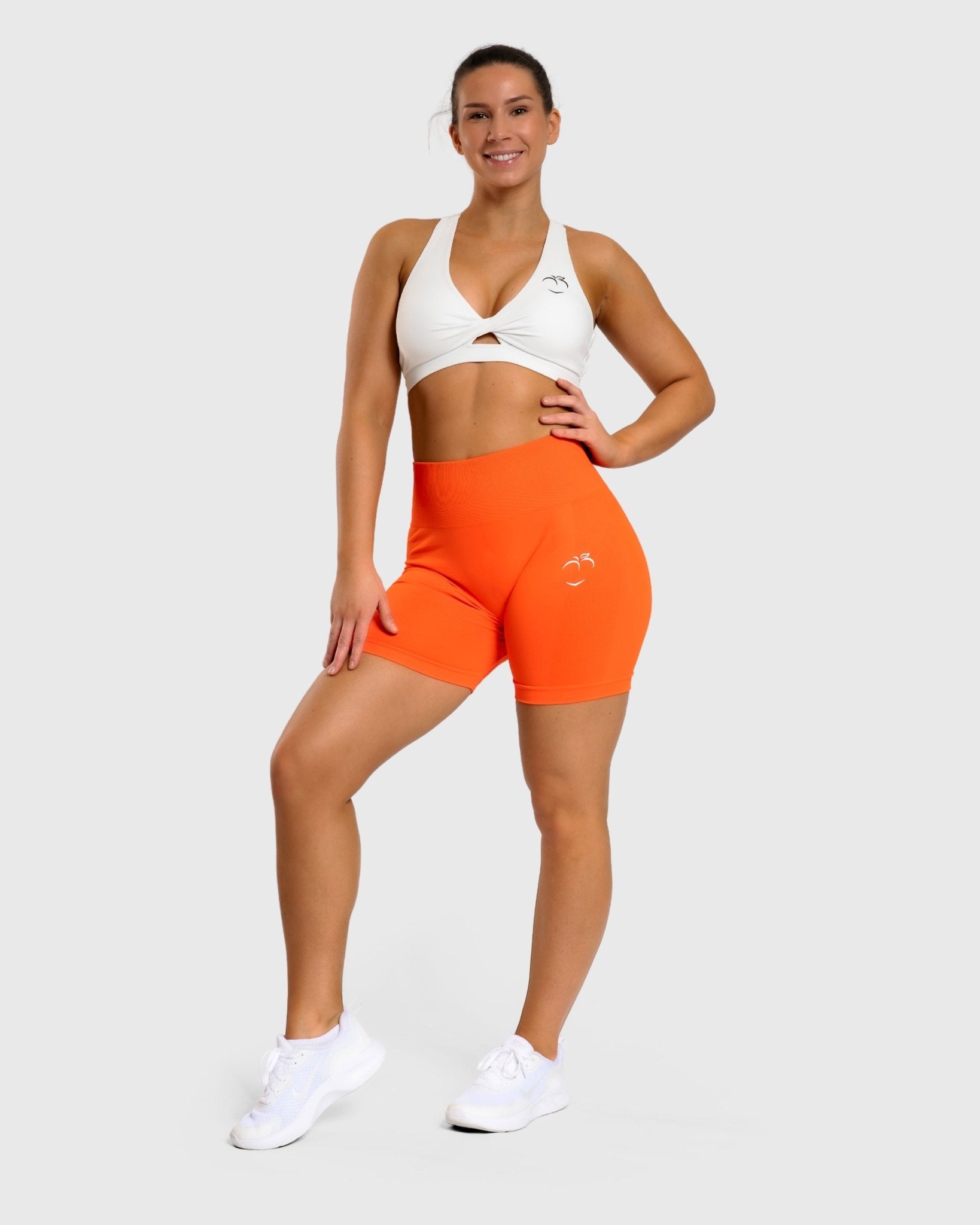 Orange Motion Shorts - Peach Tights - Shorts