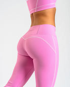 Pink Bloom Yoga Pants - Peach Tights - Tights
