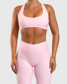 Pink Divine Sports - bra - Peach Tights - Sports - Bra