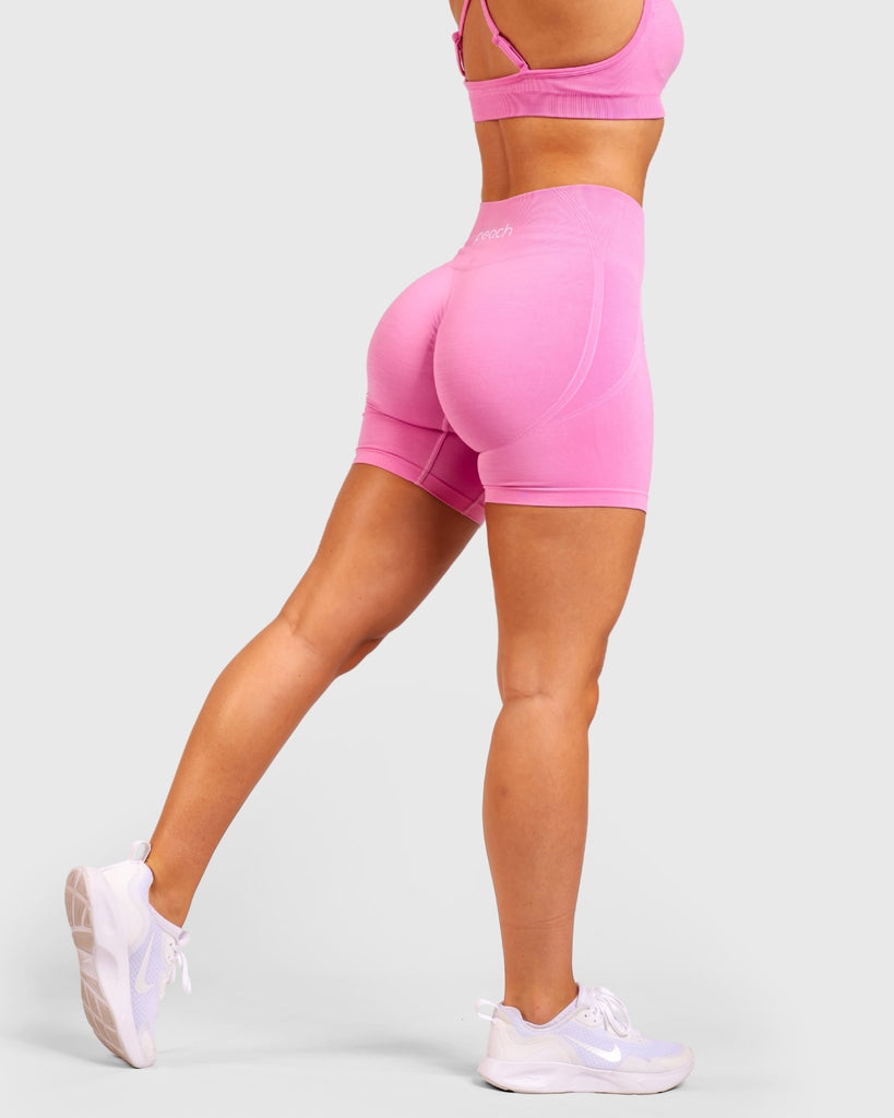 Pink Elevate Shorts - Peach Tights - Shorts