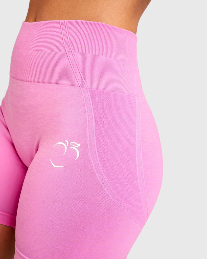 Pink Elevate Shorts - Peach Tights - Shorts