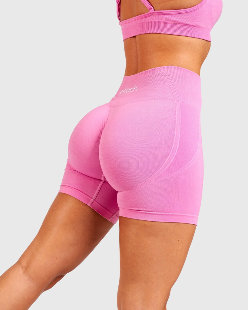 Pink Elevate Shorts - Peach Tights - Shorts