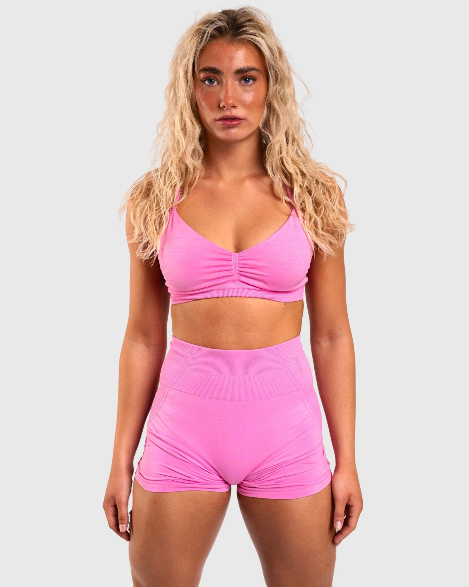 Pink Elevate Shorts - Peach Tights - Shorts
