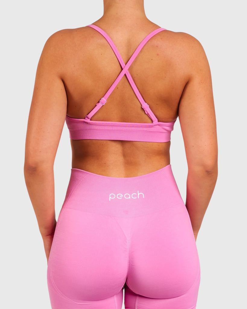 Pink Elevate Sports - bra - Peach Tights - Singlet