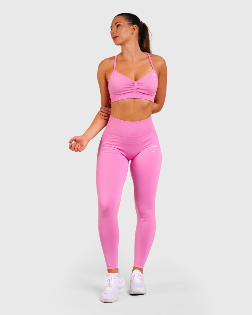 Pink Elevate Sports - bra - Peach Tights - Singlet