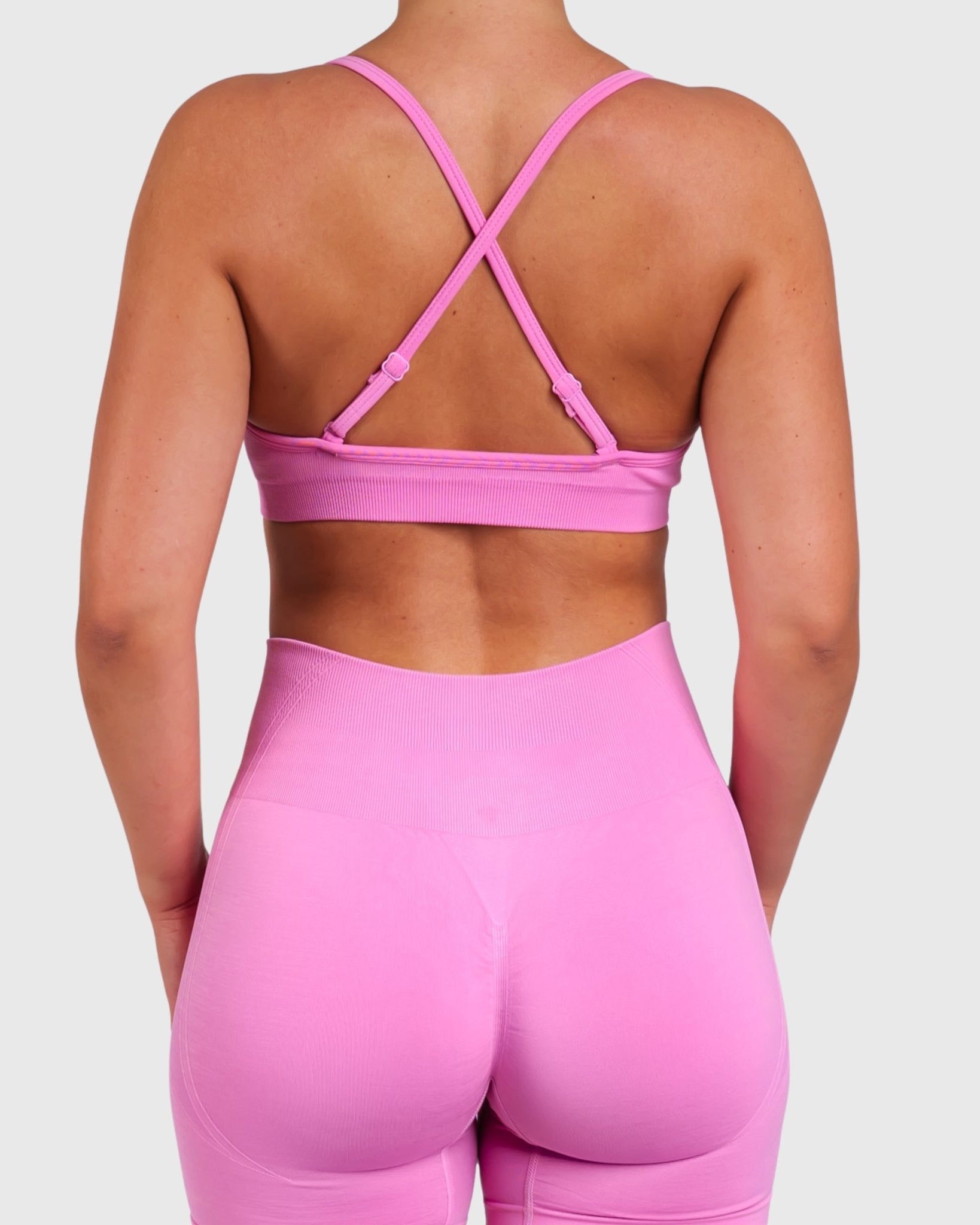 Pink Elevate Sports - bra - Peach Tights - Sports - Bra