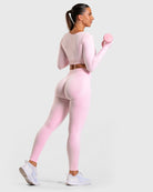 Pink Ignite Long Sleeve - Peach Tights - Long sleeve
