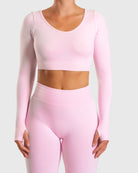 Pink Ignite Long Sleeve - Peach Tights - Long sleeve