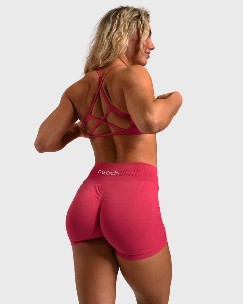 Pink Impact Shorts - Peach Tights - Shorts