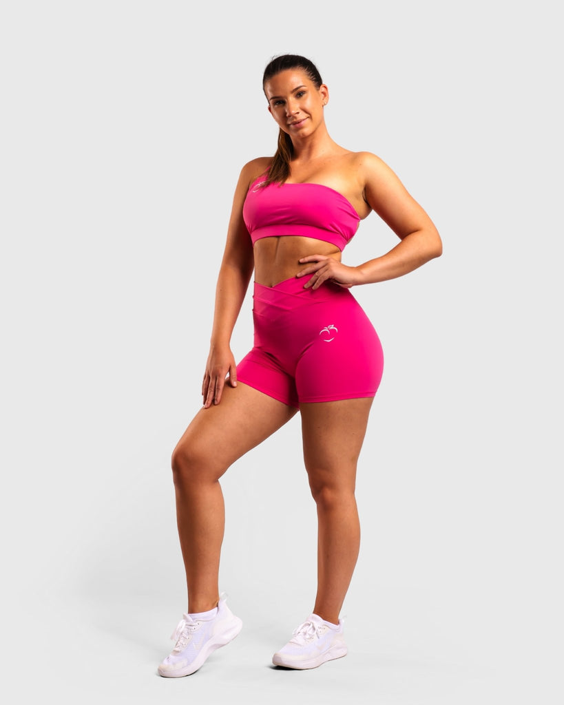 Pink Prism Sports-bra - Peach Tights - Topp