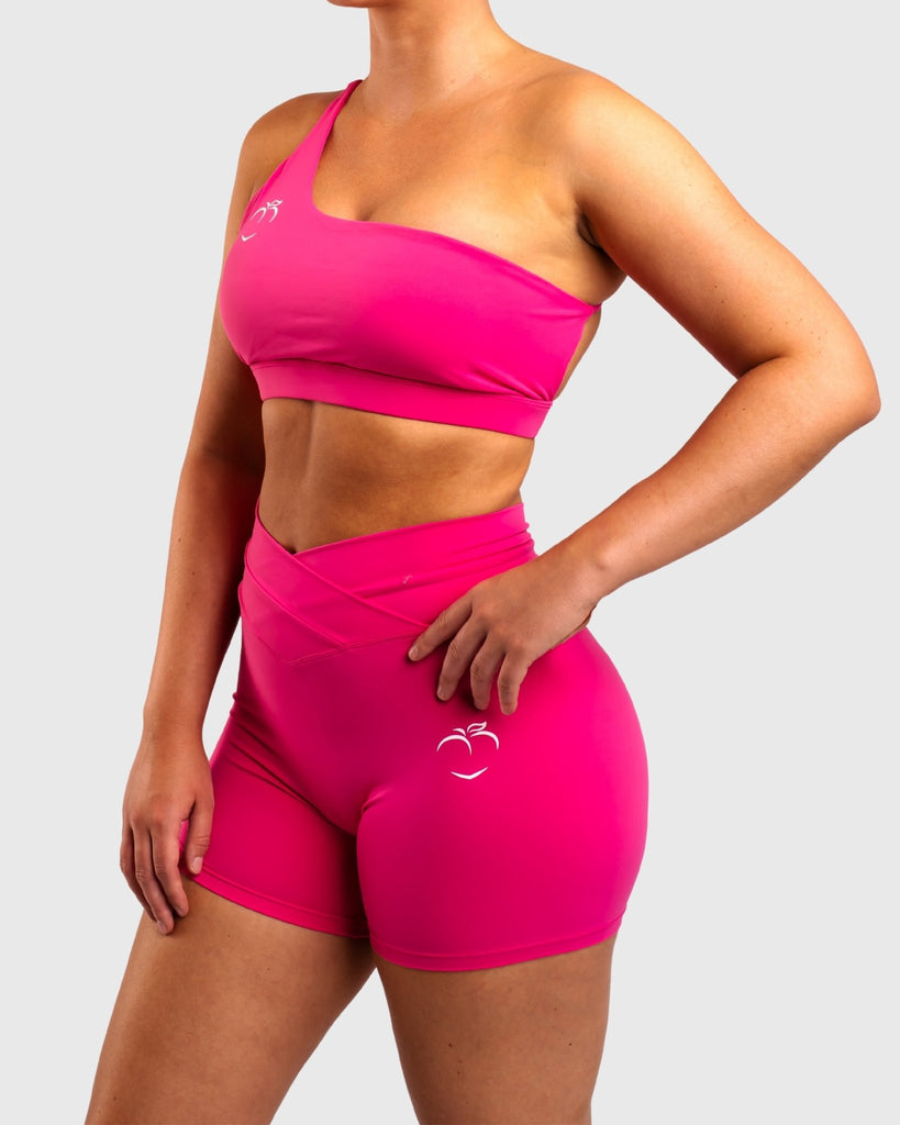 Pink Prism Sports-bra - Peach Tights - Topp