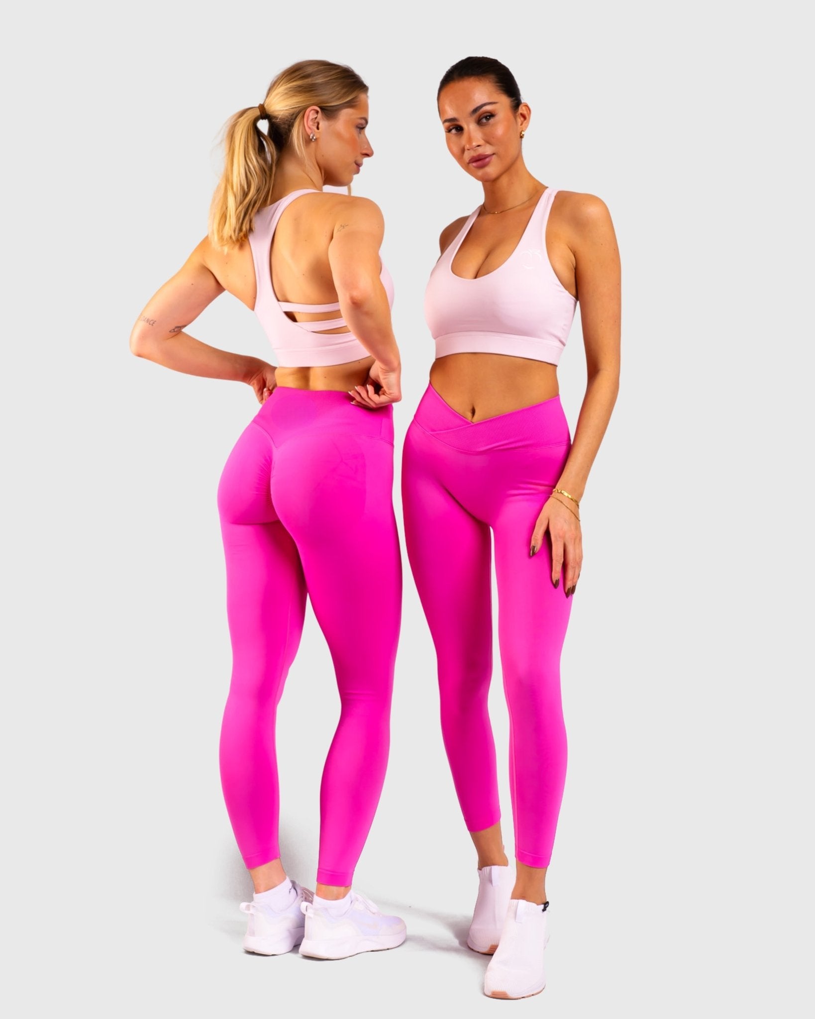 Pink Revive V - waist Tights - Peach Tights - Tights