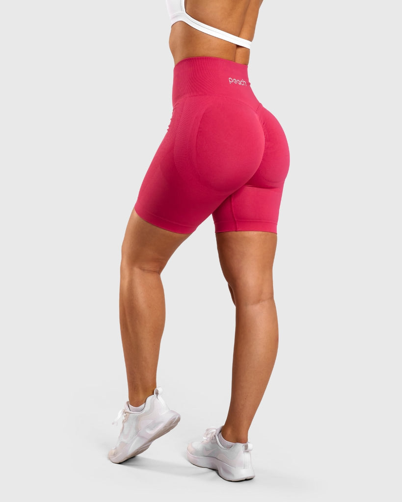 Pink Solid Shorts - Peach Tights - Shorts