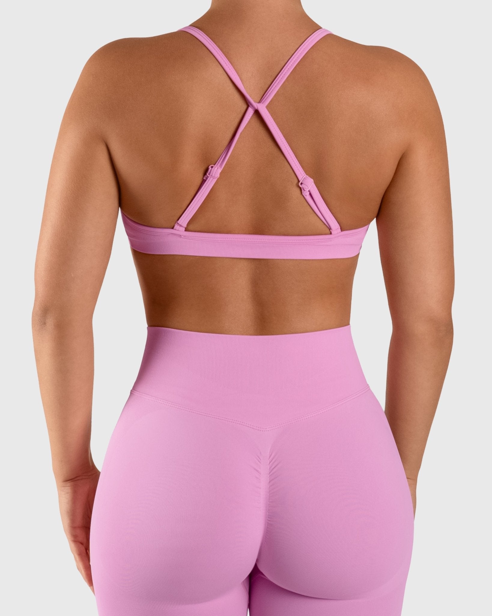 Pink Vivid Sports - bra - Peach Tights - Sports - Bra