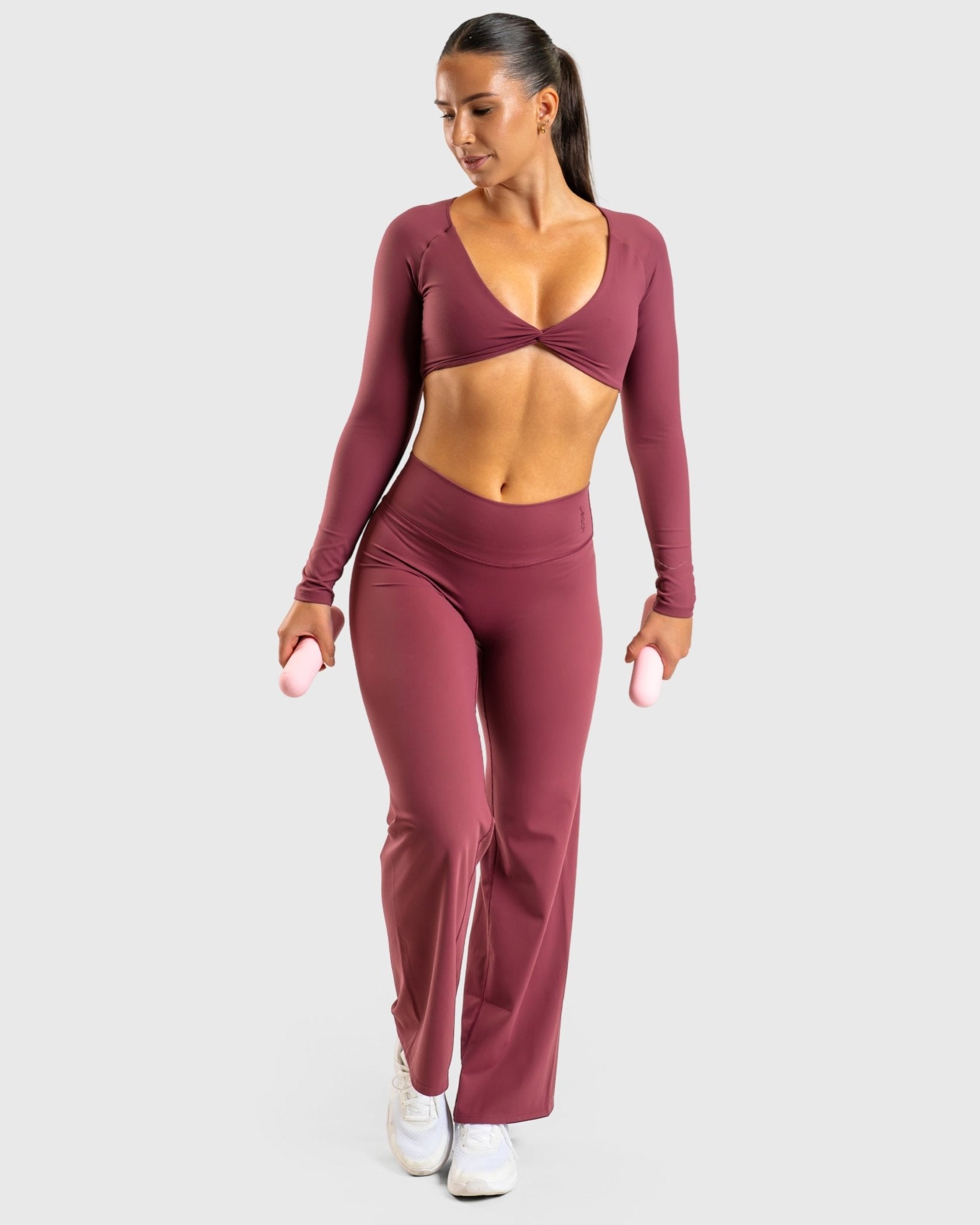 Plum Divine Long Sleeve - Peach Tights - Jacket