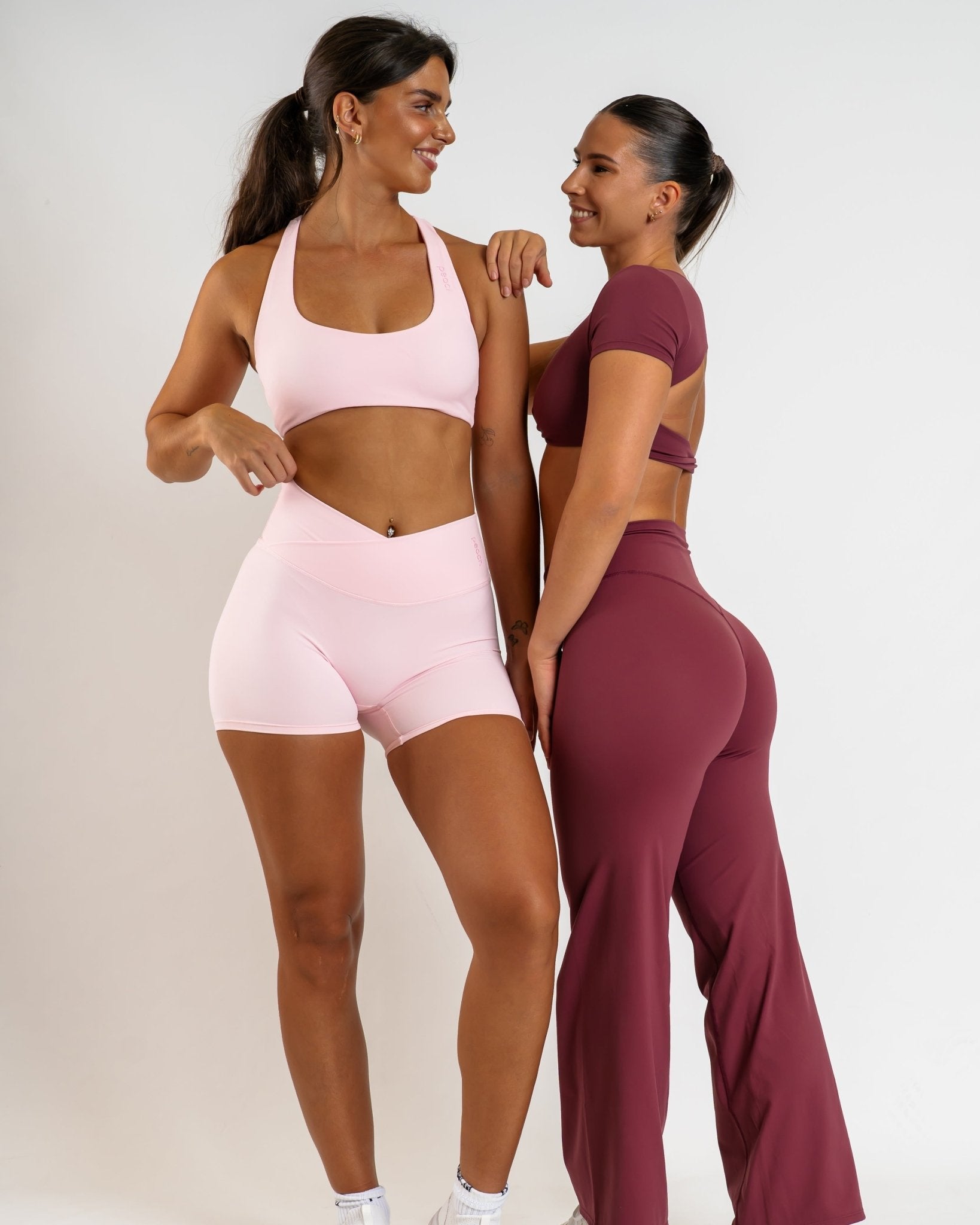 Plum Divine T-shirt - Peach Tights - T-shirt