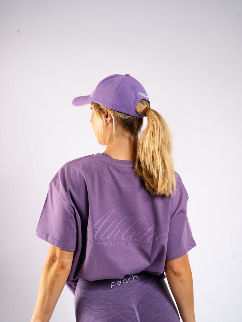 Purple Ease Oversized T-Shirt - Peach Tights - T-shirt