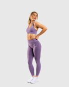 Purple Ease Sports-bra - Peach Tights - Sports-Bra