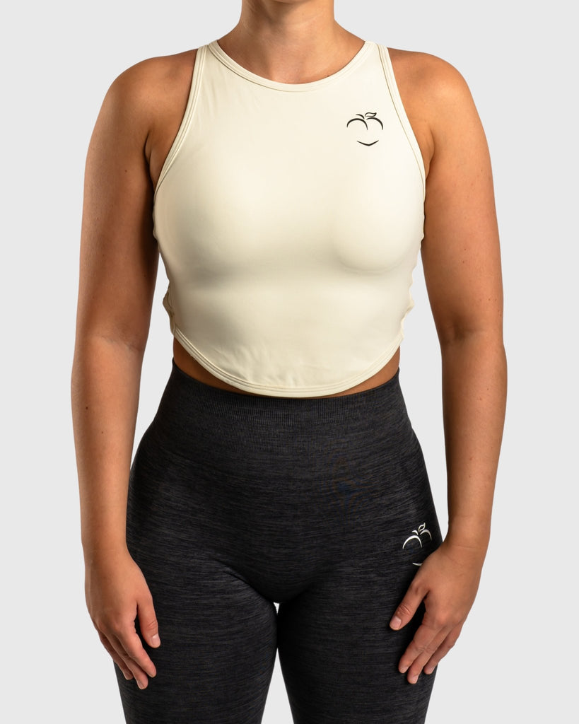 Sand Weave Topp - Peach Tights - Sports - Bra