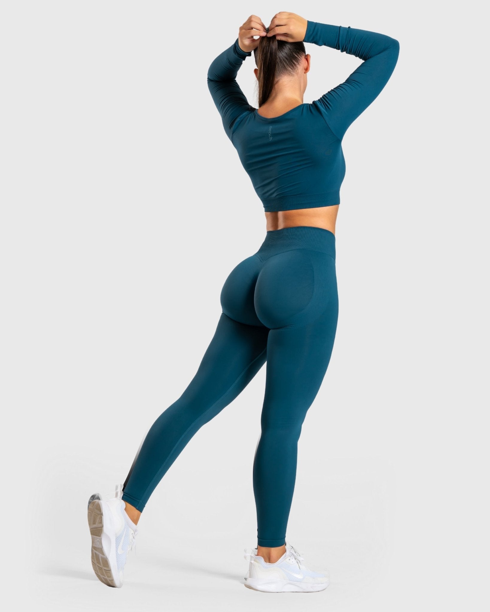 Sea Blue Ignite Long Sleeve - Peach Tights - Long sleeve