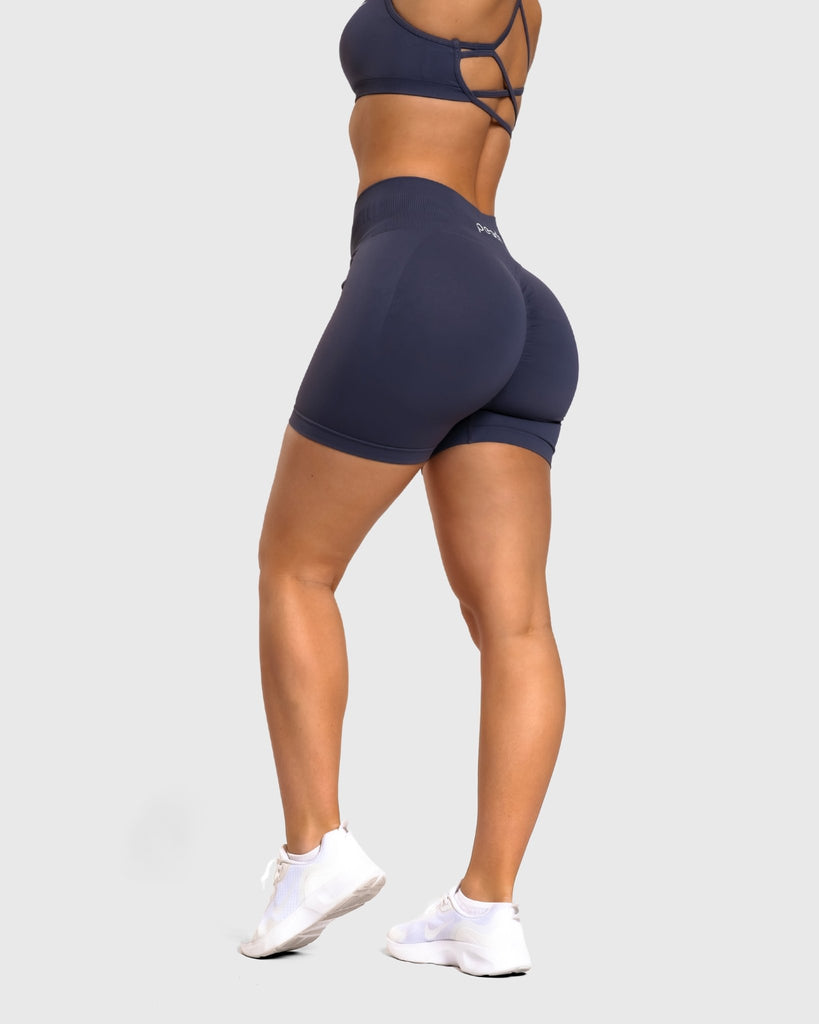 Steel Blue Impact Shorts - Peach Tights - Shorts