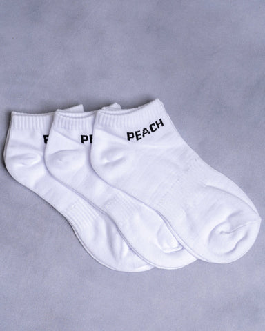 White Ankle Training Socks