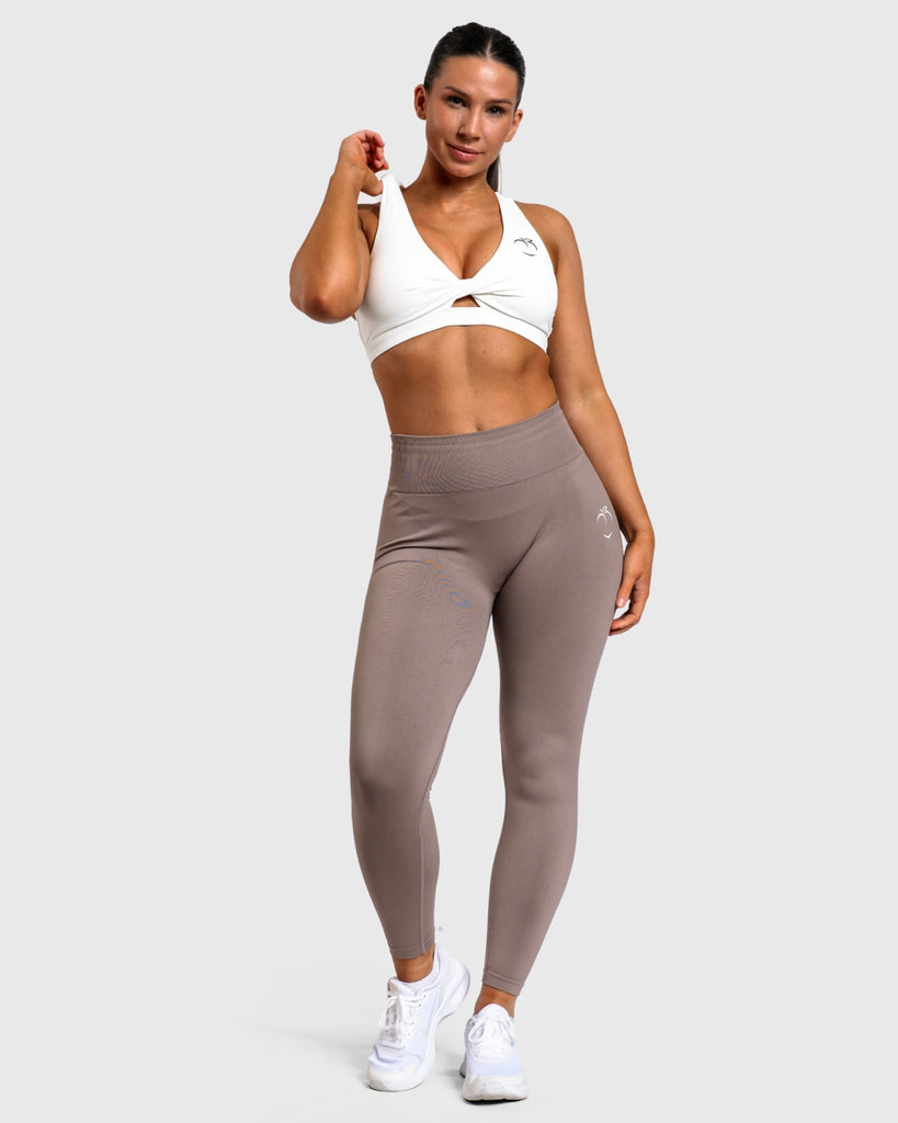 White Bow Sports - bra - Peach Tights - Sports - Bra