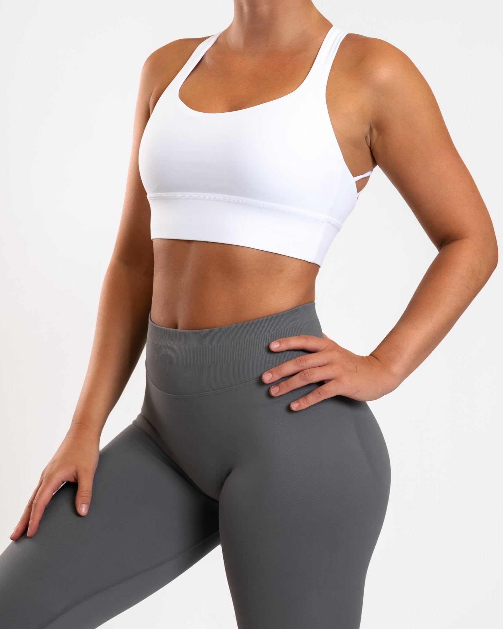 White Matrix Sports - Bra - Peach Tights - Sports - Bra